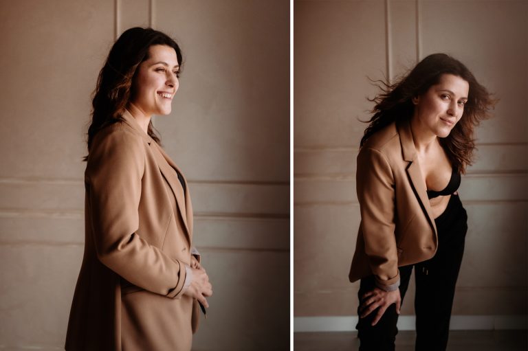 naturalna sesja kobieca w studiu