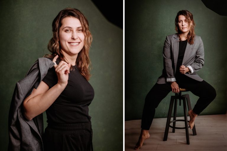 naturalna sesja kobieca w studiu